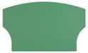 Tapis de travail antistatique, courbé, 317 x 194 mm, vert