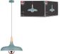 Paulmann Juna Suspension Simple Petrol - E27 - 20W - Métal/Bois - Vert/Cuivre