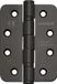 Duovorm Charnière de porte inox (304) noir 102x76x3 mm