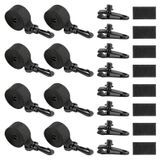 Set de 8 pièces pour système d'enroulement de piscine avec sangles de fixation