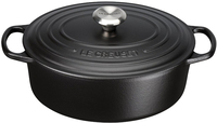 Le Creuset Signature Oval Dutch Oven - 4.7L - Matte Black - 29cm