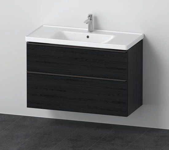 Duravit D-Neo Meubelset - Zwart Eiken Mat - 100cm - Incl. Wastafel