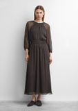 comma Robe marron foncé