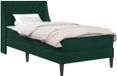 vidaXL Bedframe met matras, donkergroen, 90 x 200 cm, fluweel