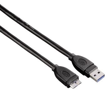 Hama USB 3.0 Kabel - A / Micro-USB B - 0.75m - Zwart