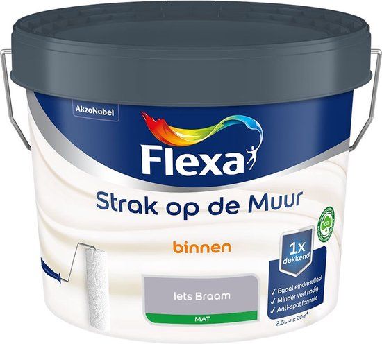 Flexa Strak op de Muur Muurverf Mat - Iets Braam - 2.5 L