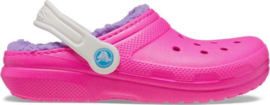 Crocs Classic Lined Clog T - Kinderen - Roze - Maat 24/25 - Unisex