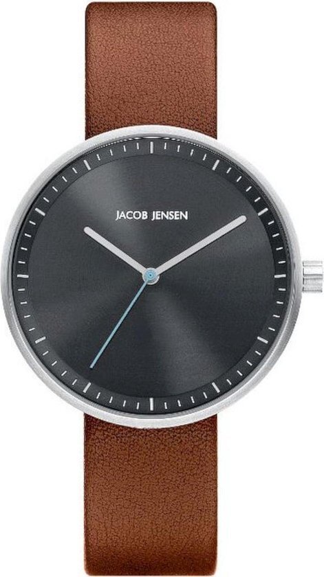 Jacob Jensen 285 horloge dames - bruin - edelstaal