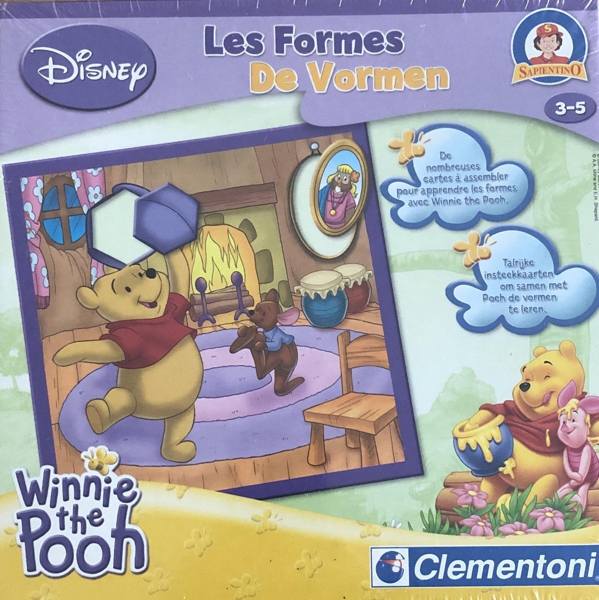 Clementoni Winnie The Pooh de vormen Disney