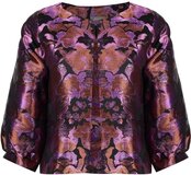 Geisha Blazer Glimmend Jasje Met Print 55727 20 Black/ Purple Dames Maat - M