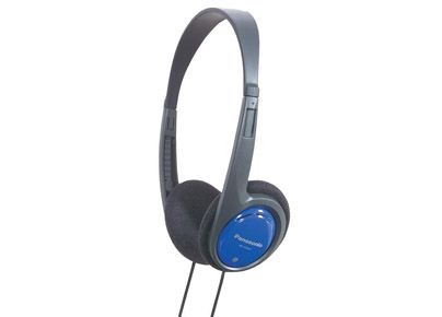 Panasonic RP-HT010E On-Ear Headphones - Wired - Black/Blue