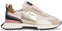 Pepe Jeans Archer Wilder Leren Sneakers Beige Dames Maat 37