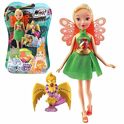 Witty Toys Stella met Fairy Dier Zon Feniks Shiny | Fairy Pet Pop | Winx Club | Fee 28 cm