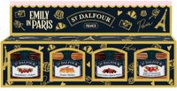St. Dalfour Emily in Paris Mini Jam – Aardbei en Bosbes – 4 x 28 g – 100% Fruit, Zonder Toegevoegde Suikers