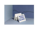 Udc The Line, wanddecoratie, profiel van de bergen van de witte Alpen, Frankrijk, 50 cm