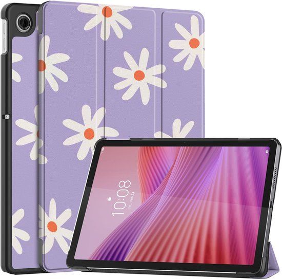 imoshion Tablet Hoes - Geschikt voor Lenovo Tab (2025) - Design Trifold Bookcase - Flowers Distance