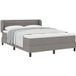 Maison Exclusive - Lit boxspring avec tête de lit taupe 160 x 200 cm en tissu
