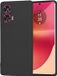 Techsuit Hoesje geschikt voor Motorola Edge 50 Fusion - Soft Flex Silicone Back Cover - Zwart