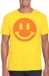 Bellatio Decorations Verkleed shirt heren - Smile / Emoticon - geel - carnaval/foute party - feestkleding XXL