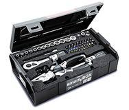MATADOR Steeksleutelset & bitset, L-boxx mini-gereedschapskoffer, dopsleutelset 1/4 inch met ratel, 61-delige gereedschapskist, MATADOR gereedschap nr. 81452115