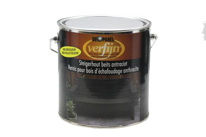 Verfijn Steigerhoutbeits Antraciet 2.5 l - 8711418333612
