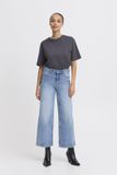 b.young BYKYJLA JEANS Dames Wide Leg Fit High Waist Katoen Elastaan Mid Blue Denim