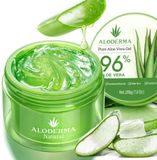 Merkloos / Sans marque Aloderma Pure Aloe Vera Gel 200 ml | 96% Biologische Aloë Vera | Hydraterende Gezichts- en Lichaamsgel | Verzachtende Huidverzorging