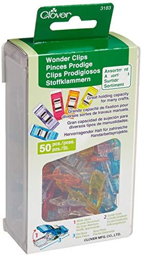 Clover 3183 Stofklemmen 50 stuks, op kleur gesorteerd
