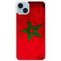 Apple iPhone 14 Drapeau maroc Verstevigd hoesje met sublimatie bedrukking
