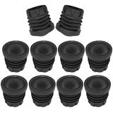 cyclingcolors 10 stuks ronde versterkte rubberen voetjes - 75 kg per poot - Voor meubels, tafel, kantoor, gemeenschap, school, vrije tijd (buitendiameter 22 mm)