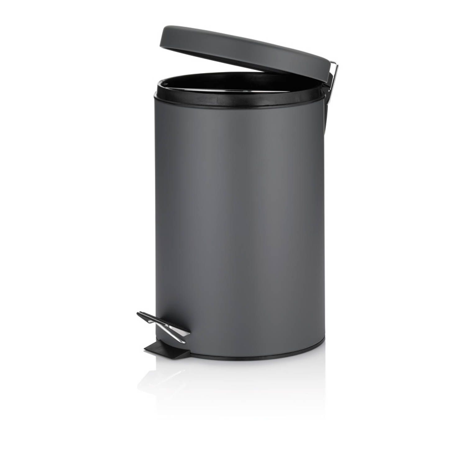 Kela Timon Afvalemmer - Rvs - Donkergrijs - 12 L