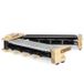 HKoeNIG Raclette grill WOD360, 8 personen, steenplaat, draaibaar voetstuk, 1400W, houtdesign