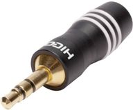 Hicon HI-J35S03 Jackplug 3,5 mm Stekker, recht Aantal polen: 3 Stereo Zwart 1 stuk(s)