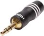 Hicon HI-J35S03 Jackplug 3,5 mm Stekker, recht Aantal polen: 3 Stereo Zwart 1 stuk(s)