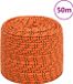 vidaXL Boottouw 10 mm 50 m polypropyleen oranje