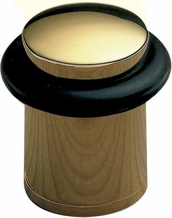 AMIG Deurstopper/deurbuffer - D28mm - inclusief schroeven - goud