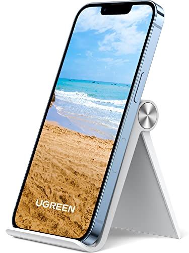 Ugreen Telefoonhouder Verstelbaar Opvouwbaar Phone Stand Handsfree Bureau Beugel Wit