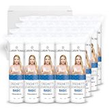 COTTON SOUND Basic make-up remover pads, 24 verpakkingen x 100 stuks, 100% katoen, geschikt voor alle huidtypes, ideaal voor het verwijderen van make-up, gemaakt in Italië