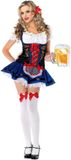 Leg Avenue Fraulein Heidi Dirndl Oktoberfest Blauw/Zwart Maat XS