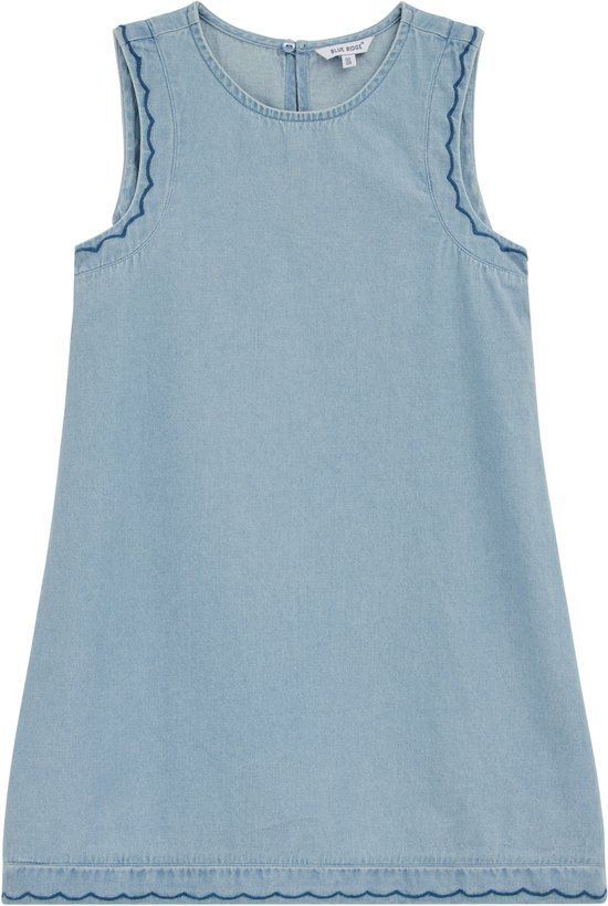 WE Fashion Meisjes mouwloze denim jurk
