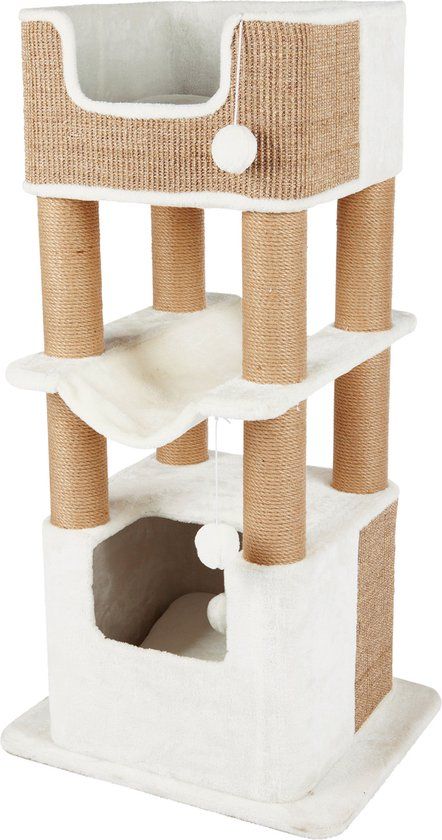 Trixie Krabpaal Lucano - Wit/Taupe - 110 cm
