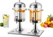 Vevor Distributeur de boissons 2x8l Distributeur de jus avec robinet Acier inoxydable
