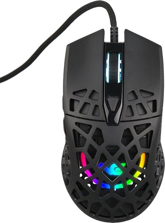 NÖRDIC Nordic Gaming Airmaster Ultra Light Gaming Muis Zwart