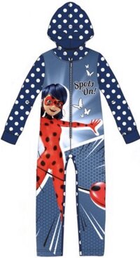 Ladybug Miraculous onesie - blauw - Maat 104 / 4 jaar