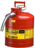 JUSTRITE AccuFlow Veiligheidskan met schenktuit Metaal - ROOD 19 liter