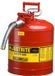 JUSTRITE AccuFlow Veiligheidskan met schenktuit Metaal - ROOD 19 liter