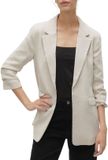 Vero Moda Vmfrida Ls Blazer Regular Noos - Oatmeal/melange - Femme Taille 40