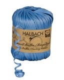 Halbach Seidenbänder Ringelband, breedte 4 mm, lengte 100 m, duurzaam cadeaulint om te ringen en in te pakken van geschenken, van 100% katoen, kleur: blauw