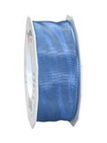 Präsent 4644025-214 band met draadrand, hemelsblauw, 25 m - 40 mm