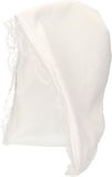 Merkloos Boerinnen/kaasmeisje carnaval verkleed kapje - 10x - hoedje - wit - dames - one size